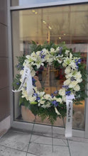 Load and play video in Gallery viewer, Mixed Floral Funeral Wreath
