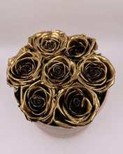 Load image into Gallery viewer, Small 24KT Gold preserved Roses
