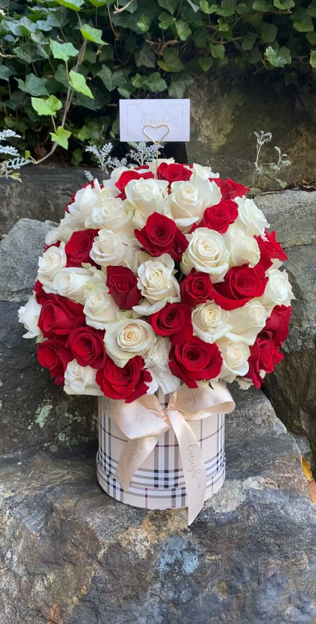 Burberry Inspired Flower Box