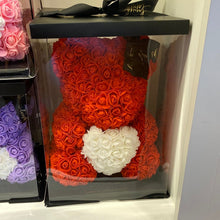 Load image into Gallery viewer, Medium Lavish Rose Bear w/ Heart
