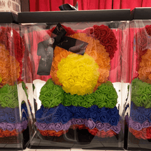 Load image into Gallery viewer, Rainbow Rose Bear
