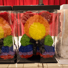 Load image into Gallery viewer, Rainbow Rose Bear
